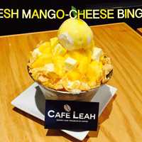 <p>Mango cheesecake bingsu from Cafe Leah.</p>