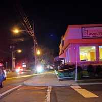 <p>Dunkin&#x27; Donuts at Van Houten Avenue and Wonham Street in Clifton following the shooting shortly after 9 p.m. July 12.</p>