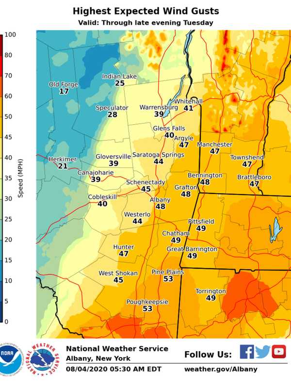 Tornado Watch Issued For Dutchess, Ulster