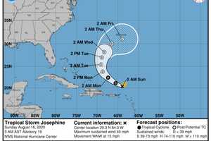 Tropical Storm Update: Here's Latest On Josephine's Path, Strength