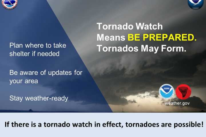 Tornado Watch Now In Effect For Westchester County