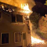 <p>An overnight fire destroyed a vacant building in Chappaqua</p>