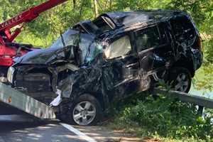Photos: Car Crashes Near Reservoir In Northern Westchester