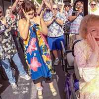 <p>Adoring fans applaud Betty White in a recent photo.</p>