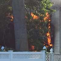 <p>The Plympton Street fire in New Milford caused significant damage.</p>