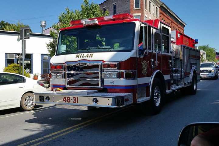 Fire Damages Milan Barn 