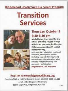 Ridgewood Library Seminar Aids Parents Of Young Adults With Special Needs 