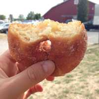 <p>Do yourself a favor and get a cinnamon sugar cider doughnut from Demarest Farms.</p>