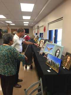 Cliffside Park Seniors Show Art Work To Their Mayor