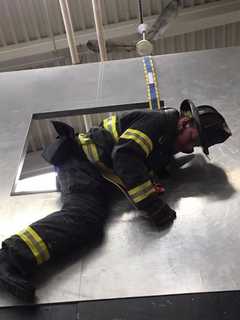 Dumont Firefighters Train With Self-Rescuing Equipment