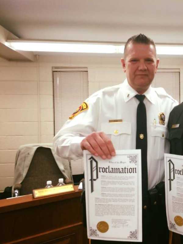 Haworth Mayor, Council Recognize 'Hero' Police Officer