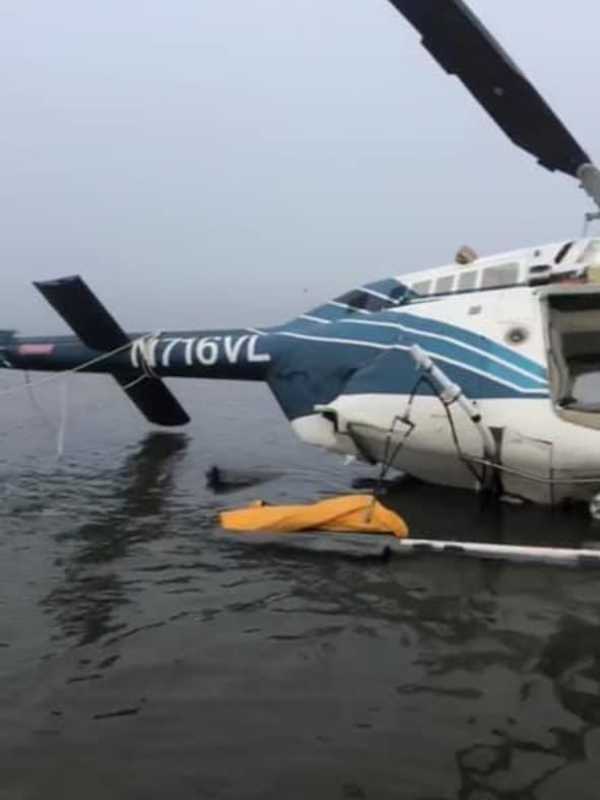 Helicopter Pilot Makes Emergency Landing Off Long Island Coast