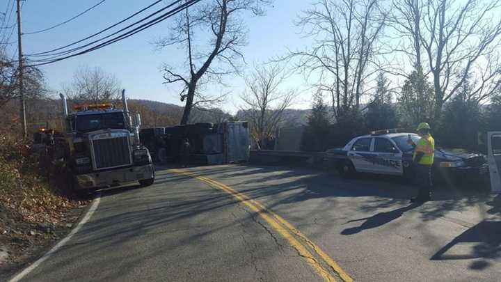 The Clarkstown Police Department has responded to the area of Snake Hill Road in Valley Cottage for a report of a truck rollover. 