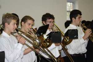 Peekskill High School Band Performs At Veterans Day Ceremony