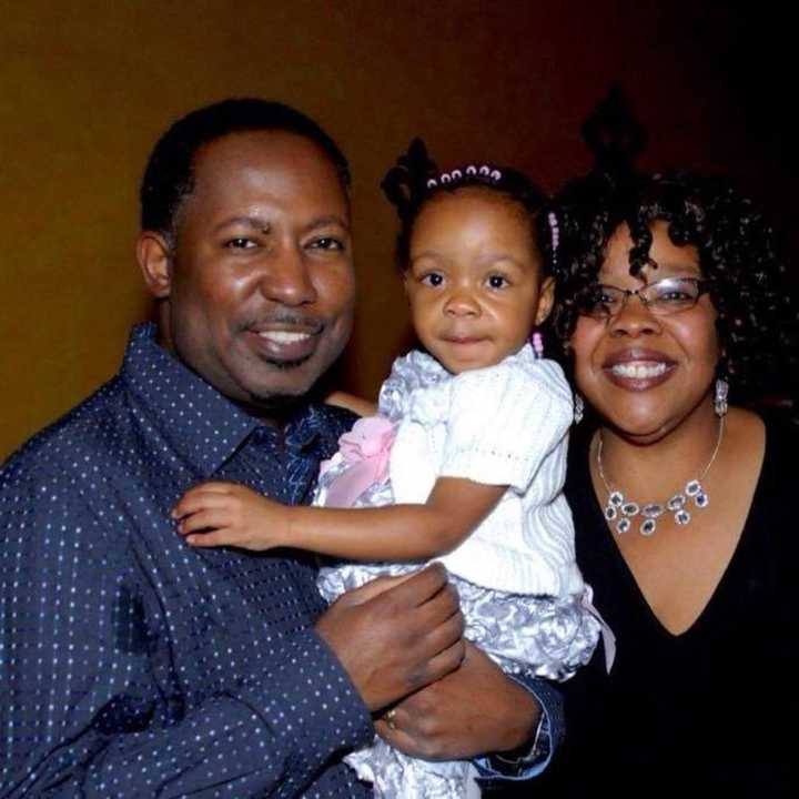 Former Teaneck Mayor Lizette Parker, 44, with her husband, Anthony Parker, and their daughter, Alyssa.