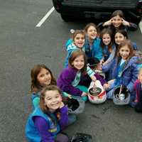 <p>Members of Daisy Troop 96674 from Emerson</p>