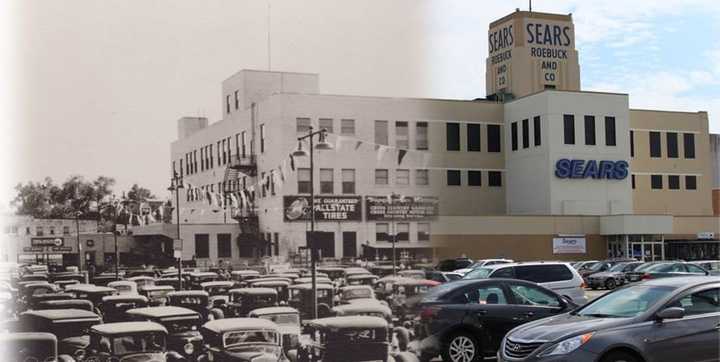 Sears Roebuck Tower over the years in Hackensack.