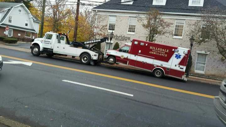 The Hillsdale Volunteer Ambulance Service rig is headed into the repair shop.