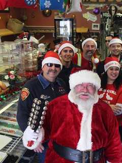 Brewster Fire Department Hands Out Candy Canes