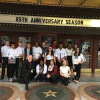 <p>Members of the Peekskill High School band performed at the Hudson Valley Gateway Chamber of Commerce Business Council Breakfast at Paramount Hudson Valley.</p>