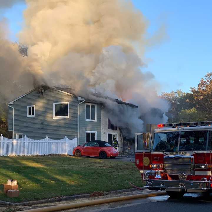 A Suffolk County house fire caused extensive damage to an area home.