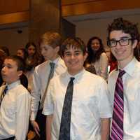 <p>Eastchester High School students performed a holiday concert in the MetLife building on Dec. 17. </p>