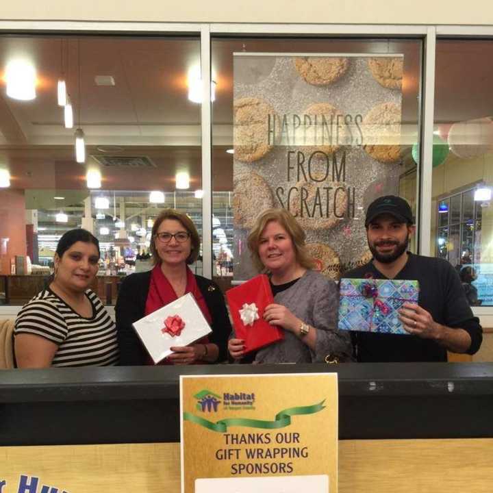 Bergen County Habitat for Humanity is wrapping gifts at Bergen Town Center.