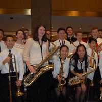 <p>Eastchester High School students performed a holiday concert in the MetLife building on Dec. 17. </p>