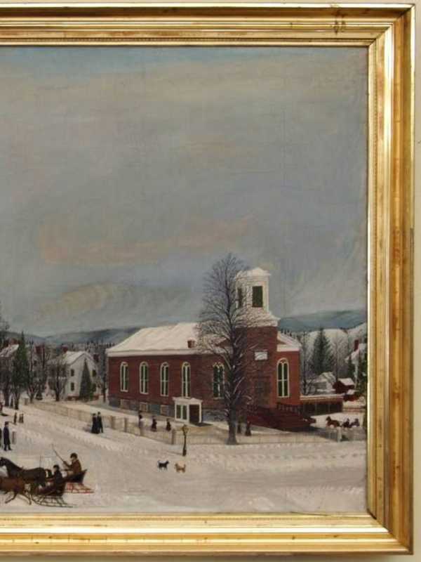 Grinnell Library Displays Painting Of Vintage Wappingers Falls New Year's