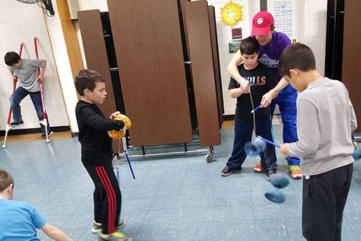 Wayne Students Learn About Circus Skills