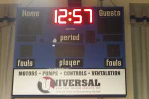 Wallington High School Gets New Electric Scoreboards In Gymnasium
