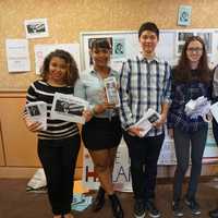 <p>Students in AP government at New Rochelle High School  debated before a standing-room only audience.</p>