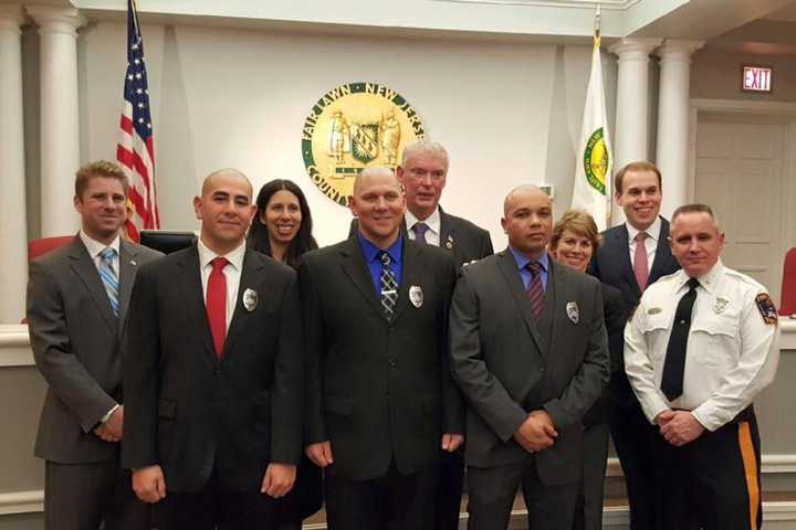 Fair Lawn Swears In Three New Police Officers