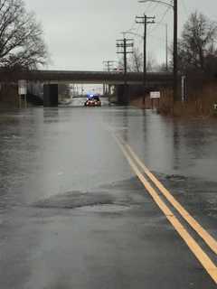 Flooding Expected With Heavy Rain Falling In New Canaan