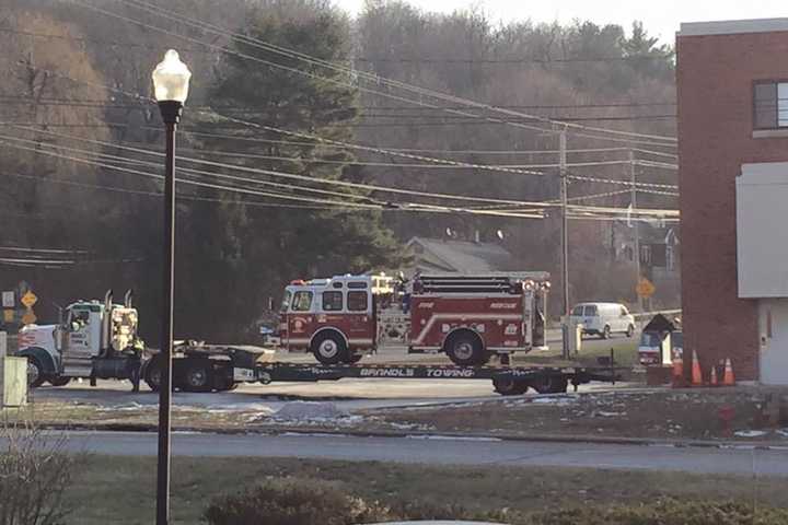 Fire Truck Towed From LaGrange Firehouse