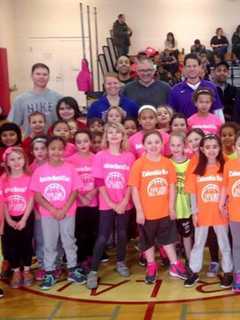 Fair Lawn Girls Participate In Basketball Clinic