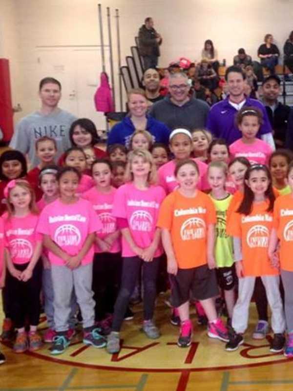 Fair Lawn Girls Participate In Basketball Clinic