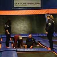 <p>Members from Allendale EMS and Fire, along with surrounding departments, train for emergencies at SkyZone.</p>