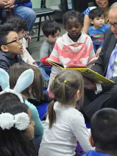 East Rutherford Mayor Reads To Kids At Library