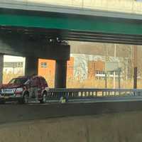 <p>The crash occurred near the GSP overpass on southbound Route 17 in Paramus.</p>