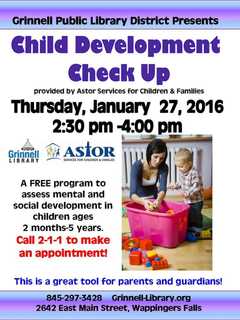 Child Development Event Coming To Wappingers Falls' Grinnell Library