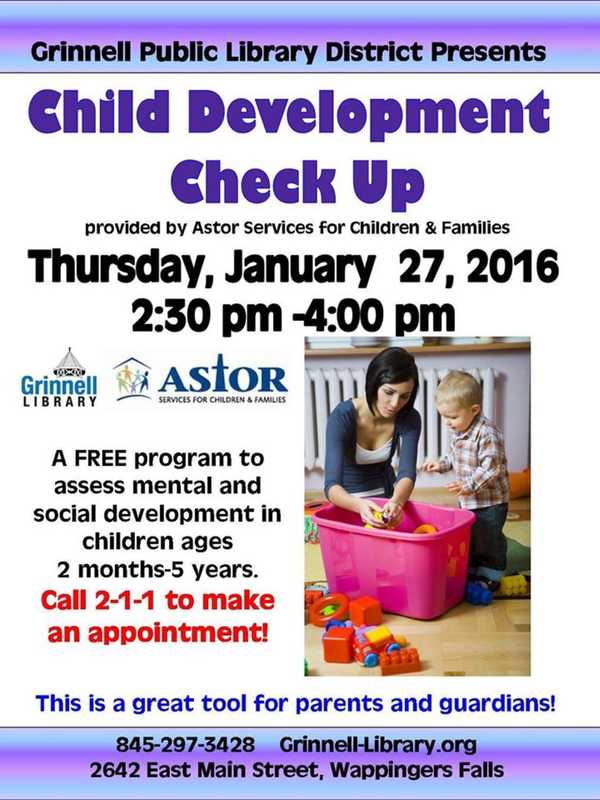 Child Development Event Coming To Wappingers Falls' Grinnell Library