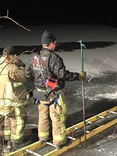 Brewster Fire Department Trains To Gain Access To Water Under Ice