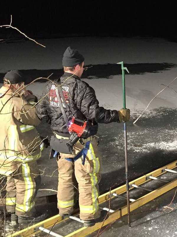 Brewster Fire Department Trains To Gain Access To Water Under Ice