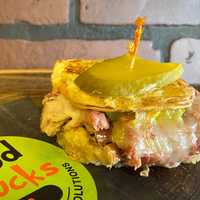 <p>A Cubano slider from Food &amp; Company</p>