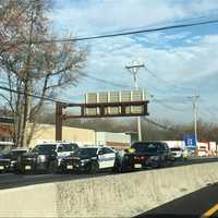 <p>Southbound Route 17 was closed at Midland Avenue in Paramus.</p>