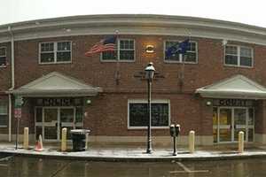 Ossining Police Carrying Torch For Special Olympics