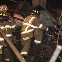 <p>Members of Fair Lawn Rescue at work.</p>