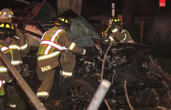 Members of Fair Lawn Rescue at work.