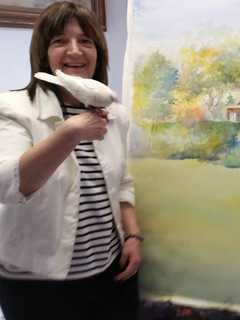 Ridgefield Park Artist Paints Oradell's Blauvelt Mansion